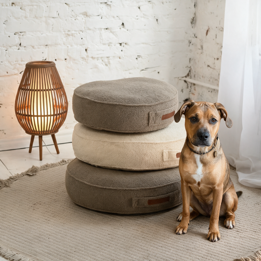 Charlie Orthopedic Dog Mattress – Premium Round Bed, Soft Chenille, Handmade in Europe