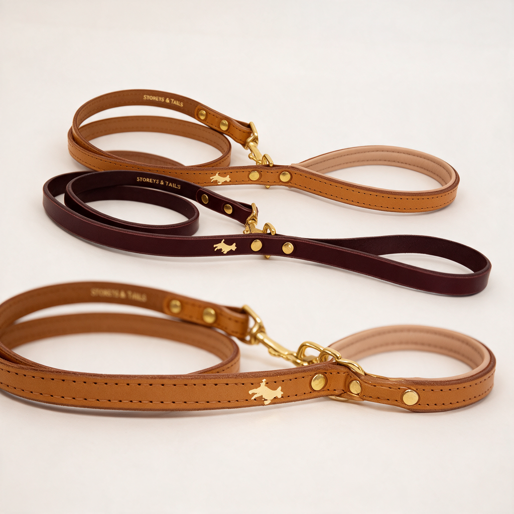 Fig Luxury Leather Lead - 2 cm
