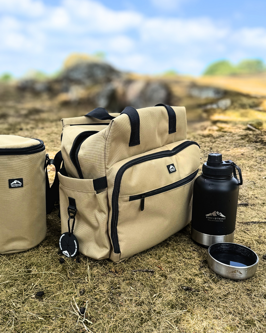 Dog Weekender Travel Bag & Insulated Food Bag | Overnight Travel Set UK